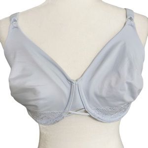 VANITY FAIR Light Blue Radiant Underwire Bra Back Smoothing Size 40 DD